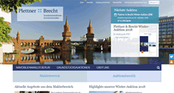 Desktop Screenshot of plettner-brecht.de